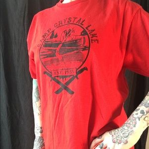 Camp Crystal Lake graphic tee for boys and girls